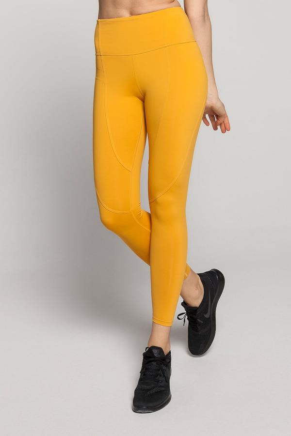 SWIRL CROP LEGGINGS - MANGO