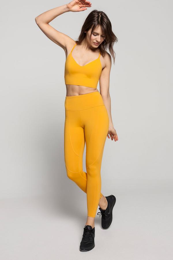 SWIRL CROP LEGGINGS - MANGO