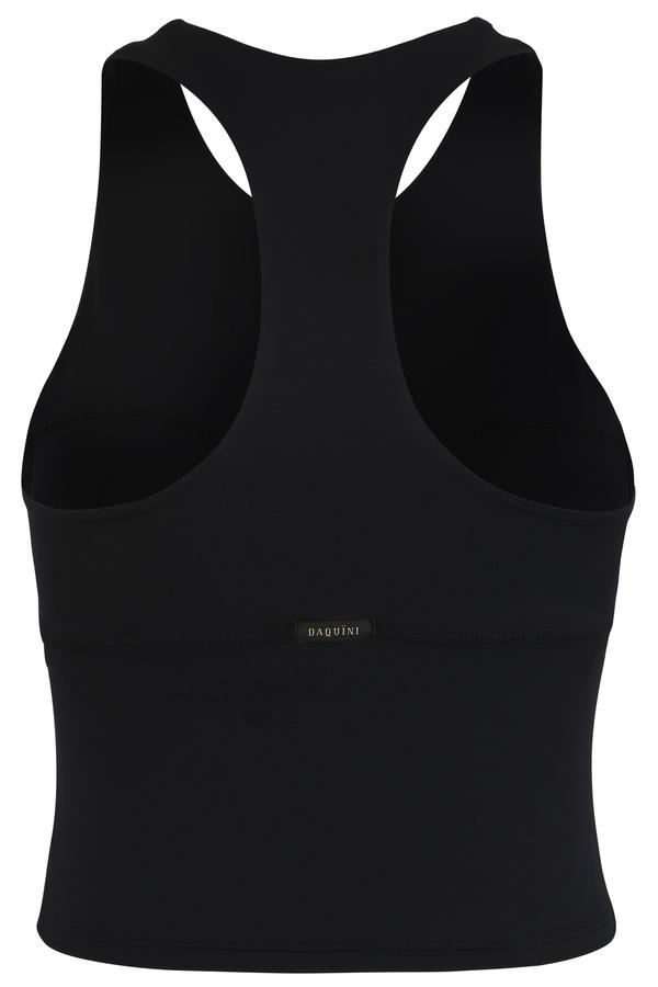 VANITY TANK WITH BUILT-IN BRA - BLACK