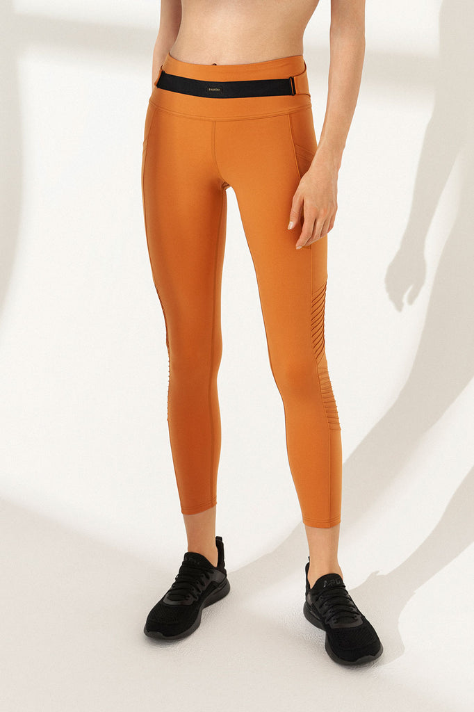 JETSETTER CROP LEGGINGS- TERRACOTTA