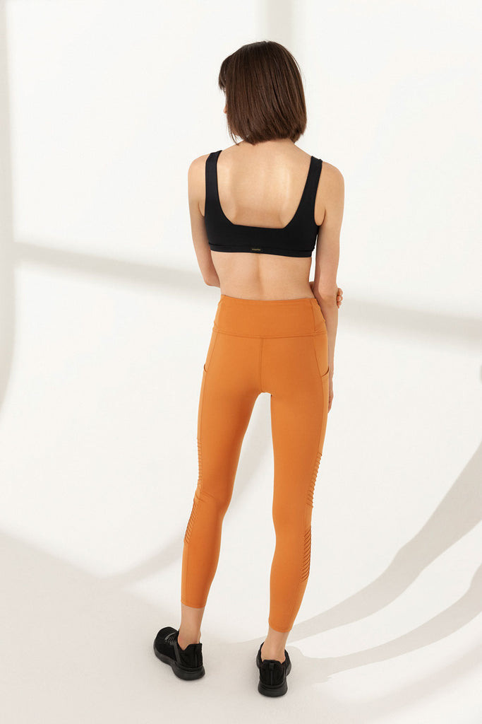 JETSETTER CROP LEGGINGS- TERRACOTTA